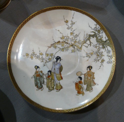 Antiquités - Tea set .Satsuma earthenware, Japan Meiji period