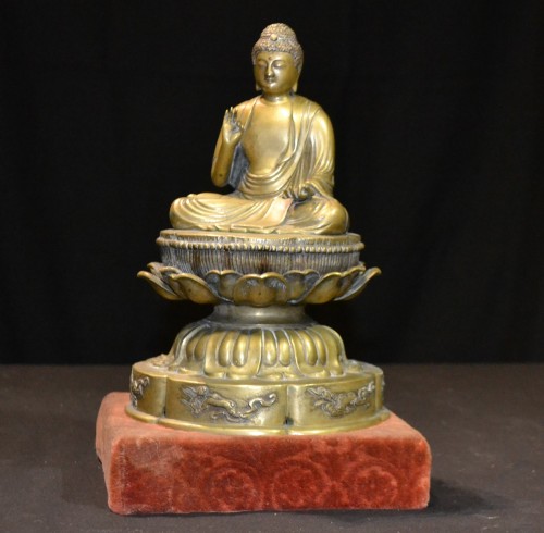 Bronze cast buddha, Japan Edo period - 
