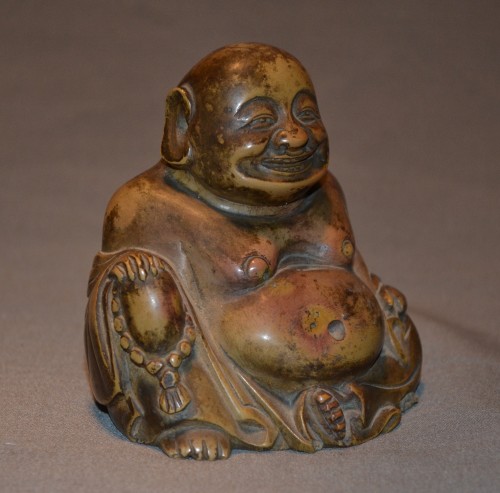 Budaï en stéatite - Chine dynastie des Qing, 18e ou avant - 