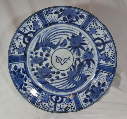 Asian Works of Art  - Japanes porcelain plate.Arita Kilns second part of 17th century