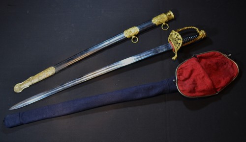 Collections Armes & Souvenirs Historiques - Epée d'officier de marine, France 19e siècle