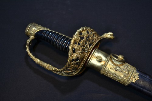 XIXe siècle - Epée d'officier de marine, France 19e siècle