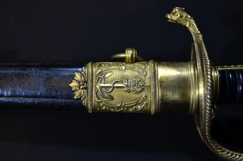 Restauration - Charles X - French naval officer&#039;s sword, France19th century