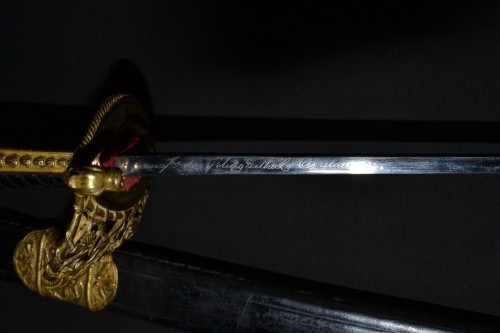 Antiquités - French naval officer&#039;s sword, France19th century