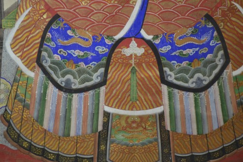 Portrait d'ancêtre - Aquarelle sur papier, Chine dynastie Qing - Conservatoire Sakura