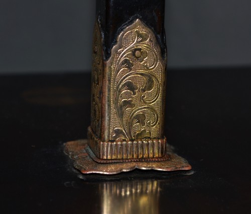 Lectern in black lacquer powdered with gold Decor of &quot;My&quot;, Japan Edo period - Asian Works of Art Style 