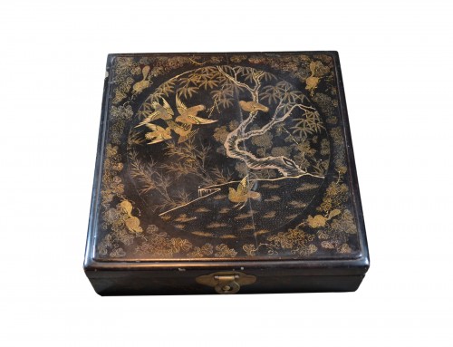 Lacquer Box incised in gold( Ch&#039;iang Chin).China or Ryukyu 18th century.