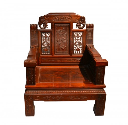 20th century Chinese Armchair in hardwood