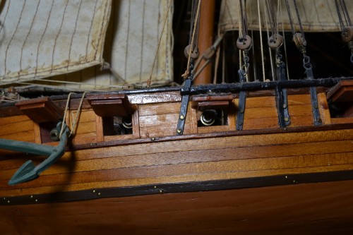 Maquette du bateau corsaire americain. "Prince de Neuchatel" - Conservatoire Sakura
