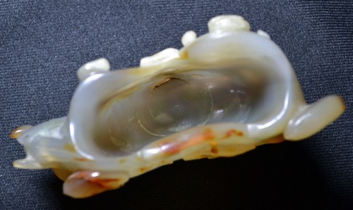 Antiquités - 18th century Agate cup of a beautiful yellow and amber color