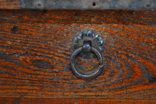  - Wooden and iron chest cabinet. Japanese work from the 16th century