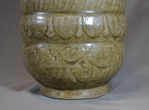 Asian Works of Art  - Celadon ceramic urn. China Song period 11-12th century.