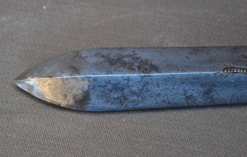  - Tanto aux lotus en laque à monture argent,or et shakudo Japon19e siècle