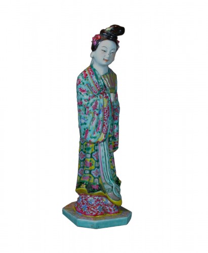 Statuette en porcelaine de Chine époque Qing début 19esiècle