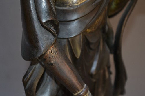 Asian Works of Art  - Kwannon in Gilded Bronze, Japan Muromachi 16th century