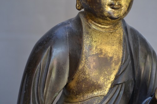 <= 16th century - Kwannon in Gilded Bronze, Japan Muromachi 16th century