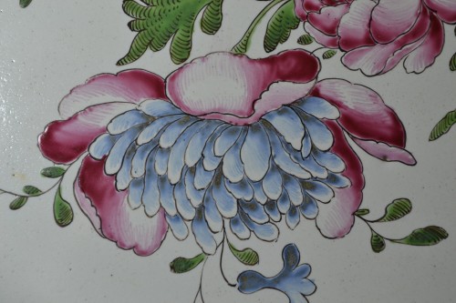 Strasbourg earthenware dish, Joseph Hannong 18th century - Porcelain & Faience Style Louis XV