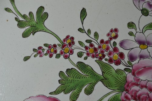 18th century - Strasbourg earthenware dish, Joseph Hannong 18th century
