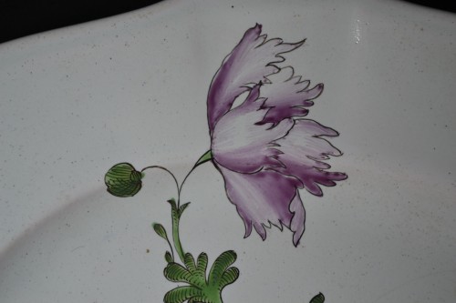 Antiquités - Strasbourg earthenware dish, Joseph Hannong 18th century