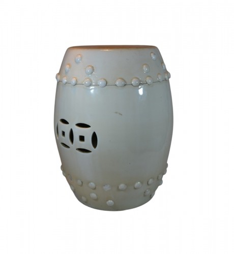 Siège de Jardin en porcelaine"Blanc de Chine".Fours de Dehua.Kangxi 18°siècle.