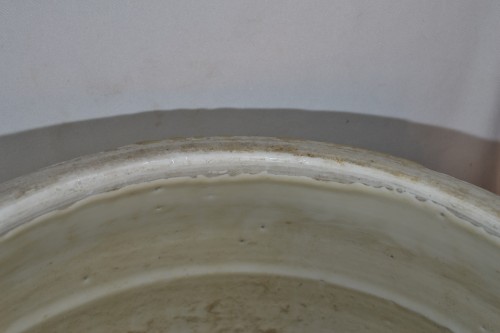 Siège de Jardin en porcelaine&quot;Blanc de Chine&quot;.Fours de Dehua.Kangxi 18°siècle. - 