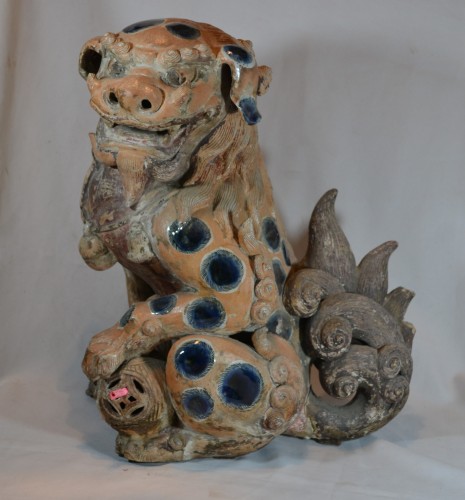 XVIIe siècle - Shishi (Lion) en porcelaine émaillée, Japon seconde moitié du 17e siècle