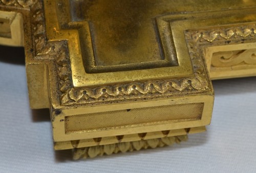 Louis XVI gilt bronze inkwell and candlestick - Louis XVI