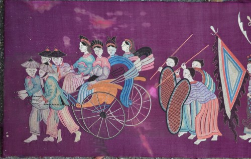 Silk embroidery, China Qing Dynasty - 