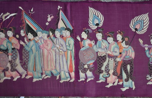 19th century - Silk embroidery, China Qing Dynasty
