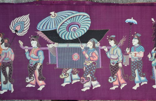 Silk embroidery, China Qing Dynasty - 
