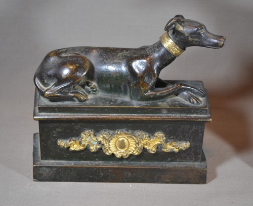 Decorative Objects  - Pair of Early 18th century gilt bronze firedogs