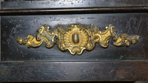 18th century - Pair of Early 18th century gilt bronze firedogs