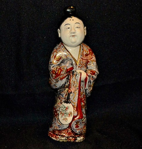 Protective Grandmother Doll (Ningyo). Arita porcelain. Edo Japan, 17th cent - Asian Works of Art Style 