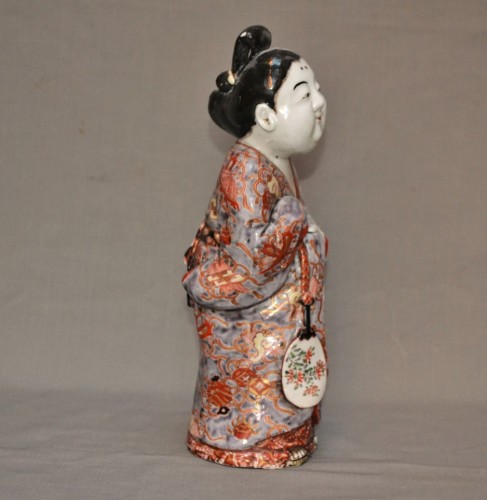  - Protective Grandmother Doll (Ningyo). Arita porcelain. Edo Japan, 17th cent