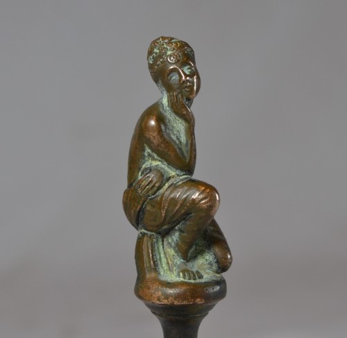 Antiquités - Clochette Renaissance en bronze