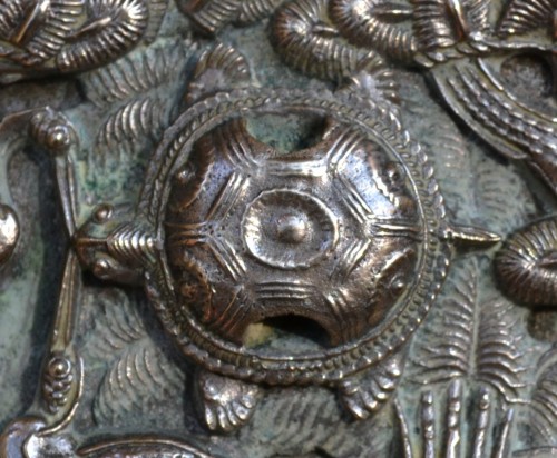 Antiquités - Ritual bronze mirror. Japan early Edo period 17th century