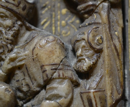 Alabaster plaque depicting the circumcision of Christ, Flanders 16th century - Renaissance