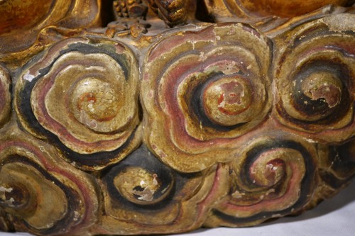 Antiquités - Gilded stucco Guanyin. China 14th century