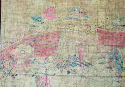 - Silk painting Sino-French War Qing Dynasty China