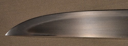 Antiquités -  Aikuchi - Blade by Ujifusa, nashiji and shakudo scabbard in gold Japan 17th &amp;19th centuries