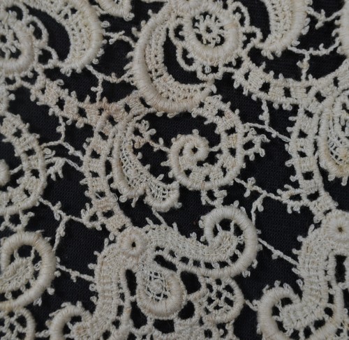 17th century - Large needle lace collar, France or Italy, 17th century.