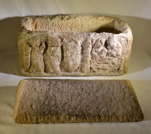 Coffret en pierre sculptée, Art roman - Jura XIe siècle - Moyen Âge