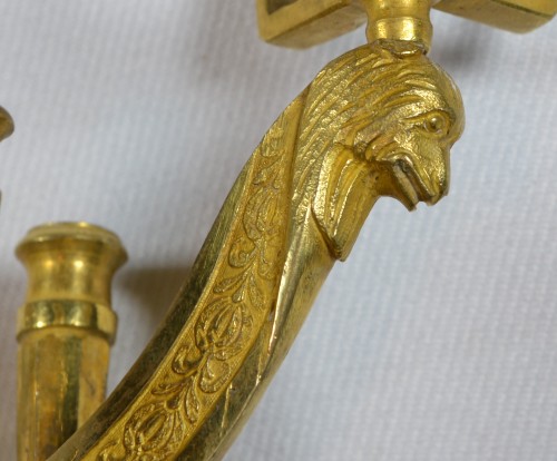 Empire Gilt bronze inkwell - 