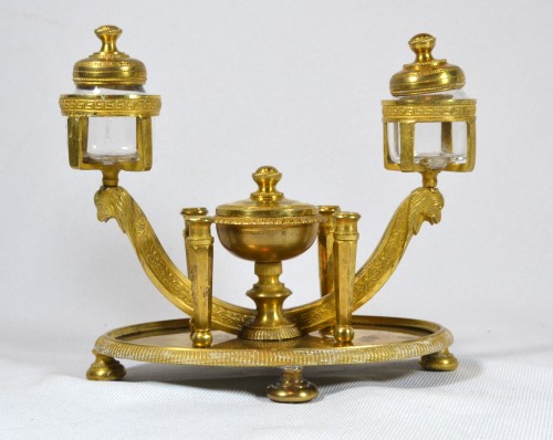 Empire Gilt bronze inkwell - Empire