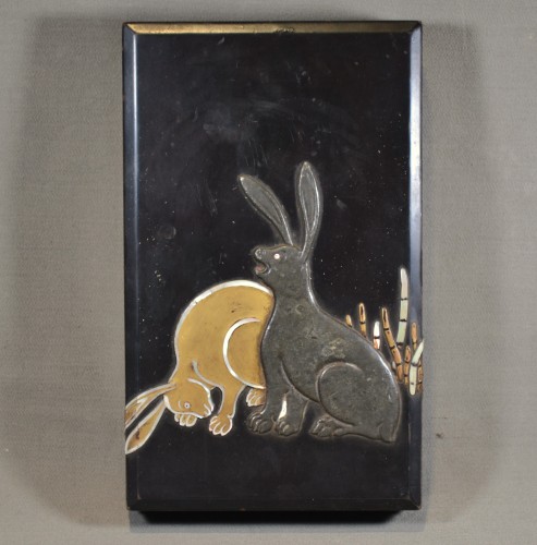 Boite en laque incrustée d'étain et de nacre par Ogata Korin, Japon fin du 17e siècle - Arts d