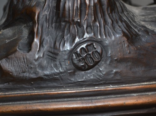 Guerriers barbares en céramique imitant le bronze par Létu & Mauger - Conservatoire Sakura