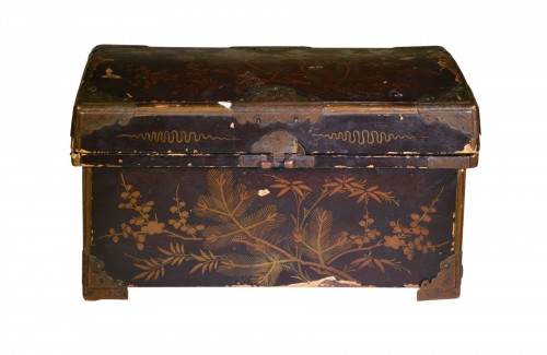 Coffret en bois laqué, Namban fin Muromachi