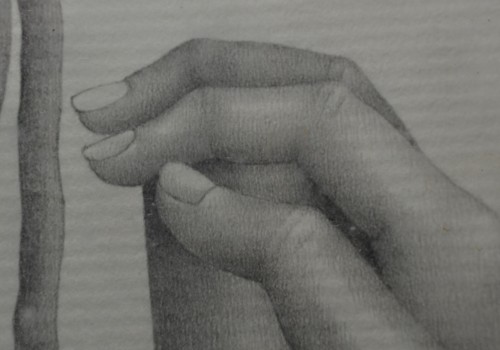 Original erotic drawing by R. Bertrand, 1970s. "Melanesian Woman." - Paintings & Drawings Style 