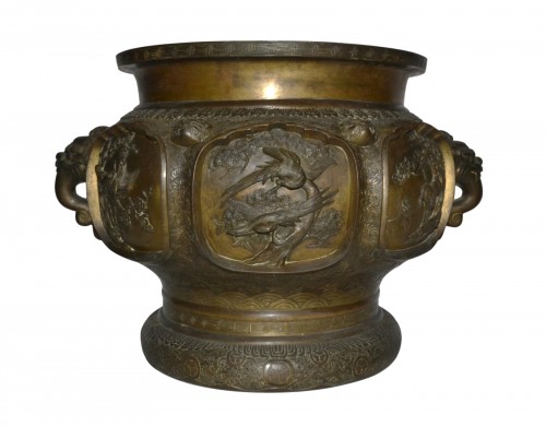 Brûle-parfums en bronze, Japon époque Meiji fin du 19e siècle