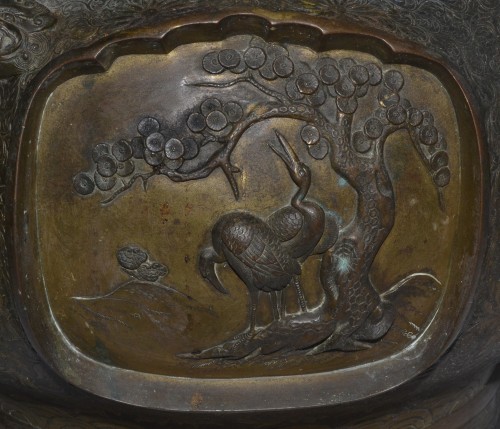 Antiquités - Brûle-parfums en bronze, Japon époque Meiji fin du 19e siècle